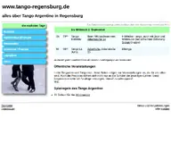 Kleine Seitenvorschau von tango-regensburg.de