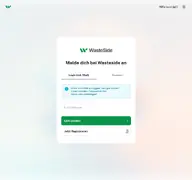Kleine Seitenvorschau von app.wasteside.de