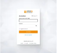 Kleine Seitenvorschau von login.spedion.de