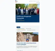 Kleine Seitenvorschau von regierung.li