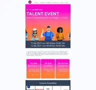 Kleine Seitenvorschau von talent-event.de