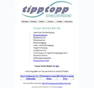 Kleine Seitenvorschau von tipptopp-schnellreinigung.de