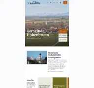 Kleine Seitenvorschau von hohenbrunn.de