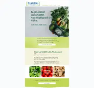 Kleine Seitenvorschau von tjadens-biomarkt.de