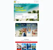 Kleine Seitenvorschau von lidl-reisen.de