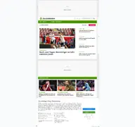 Kleine Seitenvorschau von fussballdaten.de
