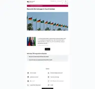 Kleine Seitenvorschau von saudiarabien.diplo.de
