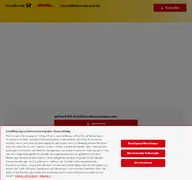 Kleine Seitenvorschau von geschaeftskunden.dhl.de