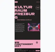 Kleine Seitenvorschau von kulturraum-freiburg.de