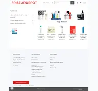 Kleine Seitenvorschau von friseurdepot.de