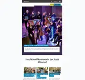 Kleine Seitenvorschau von muenster.de