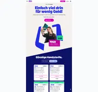 Kleine Seitenvorschau von lebara.de