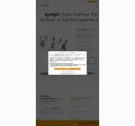 Kleine Seitenvorschau von symplr.de