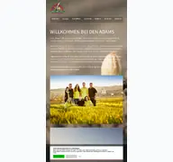 Kleine Seitenvorschau von hofladen-adams.de