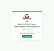 Kleine Seitenvorschau von frosch-gewinnspiel.de