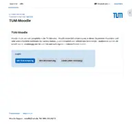 Kleine Seitenvorschau von moodle.tum.de