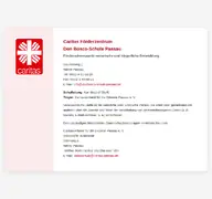 Kleine Seitenvorschau von donbosco-schule-passau.de