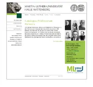 Kleine Seitenvorschau von catalogus-professorum-halensis.de