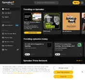 Kleine Seitenvorschau von spreaker.com