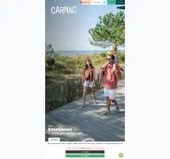 Kleine Seitenvorschau von carnactourismus.de