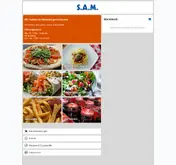 Kleine Seitenvorschau von app.pizza-cafe-sam.de