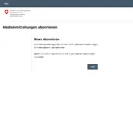 Kleine Seitenvorschau von abo.news.admin.ch