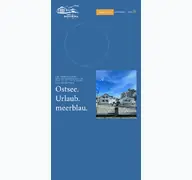 Kleine Seitenvorschau von hotel-meerblau.de
