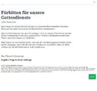 Kleine Seitenvorschau von fuerbitten.sankt-emmeram.de