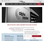 Kleine Seitenvorschau von alpha-innotec.ch