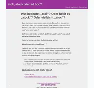 Kleine Seitenvorschau von atok-adhoc.de