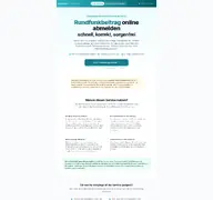 Kleine Seitenvorschau von rundfunkbeitragservices.de