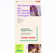 Kleine Seitenvorschau von nabelschnurblut.eticur.de