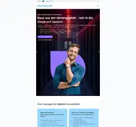 Kleine Seitenvorschau von plusserver.com