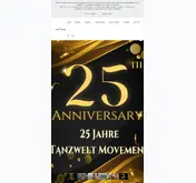 Kleine Seitenvorschau von tanzwelt-movement.de