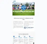 Kleine Seitenvorschau von fussballschule-sindelfingen.de
