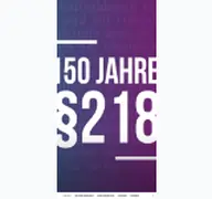 Kleine Seitenvorschau von 150jahre218.de