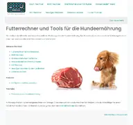 Kleine Seitenvorschau von futter-rechner.de