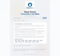 Kleine Seitenvorschau von tanknah.de