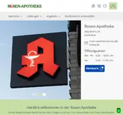 Kleine Seitenvorschau von rosen-apotheke-luckau.de