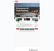 Kleine Seitenvorschau von bac-entsorgung.de