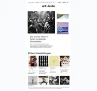 Kleine Seitenvorschau von art-in.de