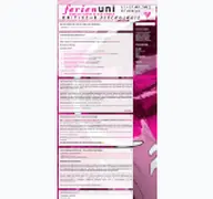 Kleine Seitenvorschau von 2012.ferienuni.de