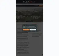Kleine Seitenvorschau von flexzelt.de