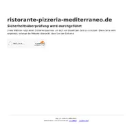 Kleine Seitenvorschau von ristorante-pizzeria-mediterraneo.de