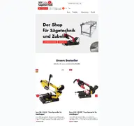 Kleine Seitenvorschau von saegeshop.de