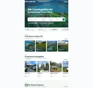 Kleine Seitenvorschau von gocamping.ch