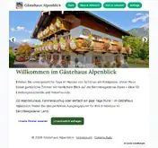 Kleine Seitenvorschau von gaestehaus-alpenblick.de