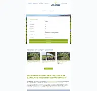 Kleine Seitenvorschau von golfpark-bostalsee.de
