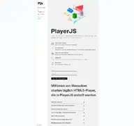 Kleine Seitenvorschau von playerjs.com