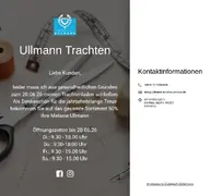 Kleine Seitenvorschau von ullmanntrachten.de